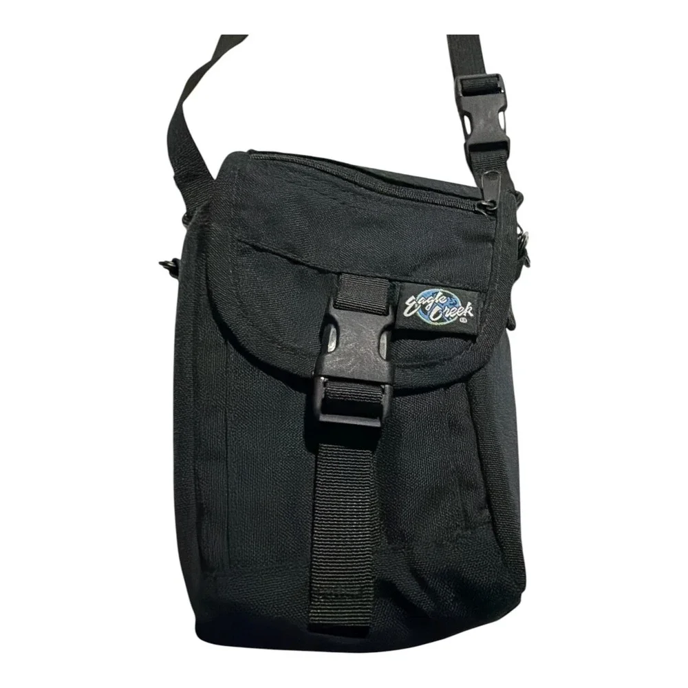 Vintage y2k 90s hiking satchel travel shoulder strap utility bag by eagle creek